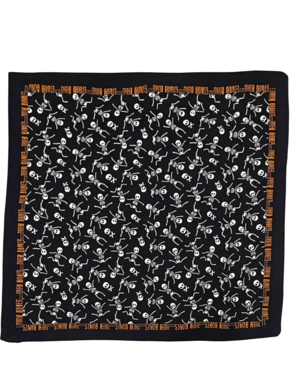 Halloween Bandana Skull 💀 Skeletons Them Bones Print Bandana Scarf